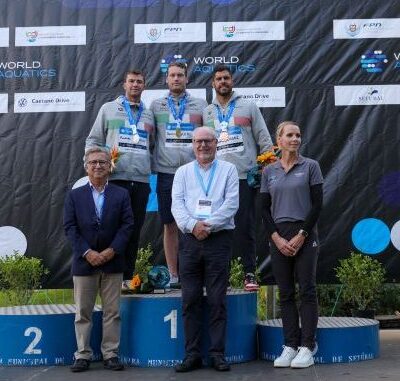 Italiano Marcello Guidi e a alemã Lea Boy vencem os 10 km da 3.ª etapa da Taça do Mundo de Setúbal 2024 de águas abertas